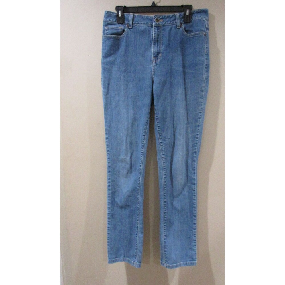 L.L. Bean Women's Medium Blue Jeans, Classic Fit, Size 12MT